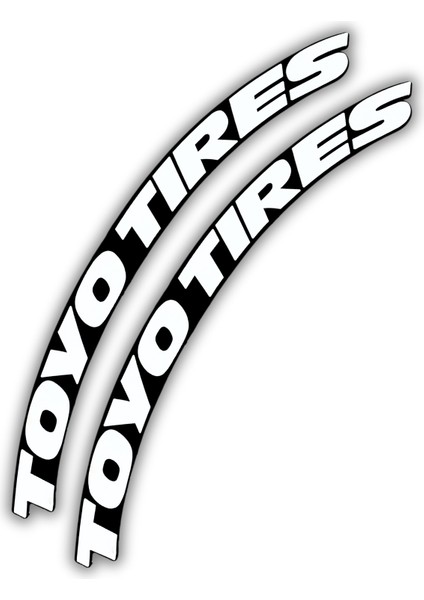 Toyo Tires & Proxes Otomobil Motosiklet 3D Araç Lastik Jant Yazısı Arma Sticker Şerit | 4'lü Set