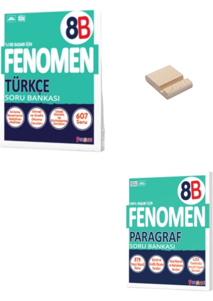 LGS 8. Sınıf B Serisi Türkçe Soru Bankası - Paragraf Soru Bankası + Telefon Tutucu