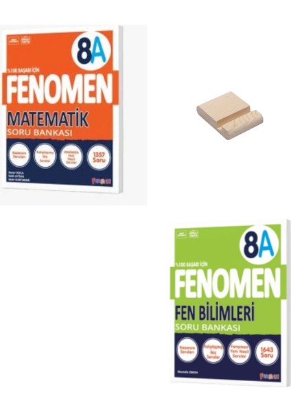 LGS 8. Sınıf A Serisi Matematik Soru Bankası - Fen Bilimleri Soru Bankası + Telefon Tutucu