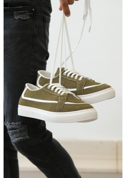 Ba0351 Boa Bağcıklı Deri Tozu Günlük Yeşil Renk Spor Ayakkabı fırsatları