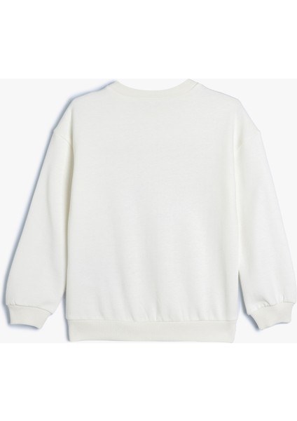 Sweatshirt Unicorn Baskılı Uzun Kollu Bisiklet Yaka Pamuklu fiyatları