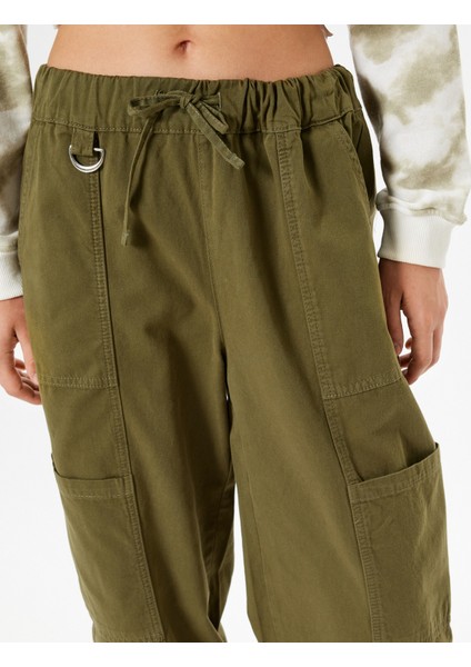 Jogger Pantolon Kargo Cepli Beli Bağcıklı Slim Fit indirimleri