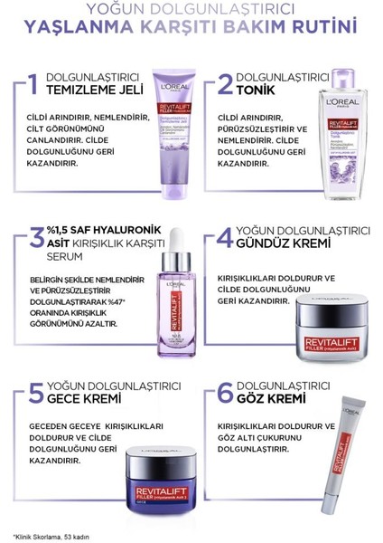 L'oréal Paris Revitalift Filler Dolgunlaştırıcı Tonik 200ML - Hyaluronik Asit