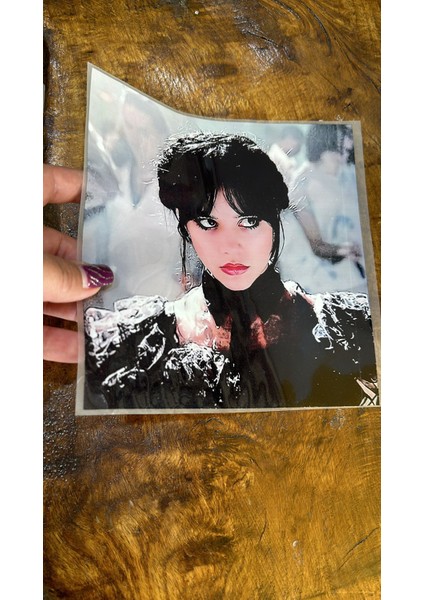 20X19 cm Ütü Ile Yapışan Wendesday Büyücü Transfer Baskı Arma Tişört Baskı