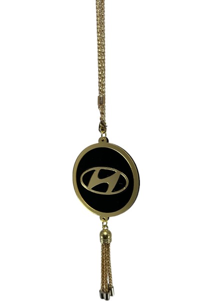 Hyundai Dikiz Ayna Süsü Lüks Parlak Gold Renkli (Çift Yönlü)