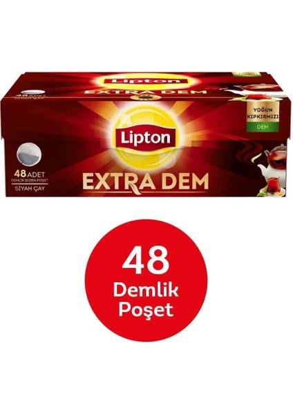 Extra Dem Demlik Poşet Çay 48'li 153 gr   X4