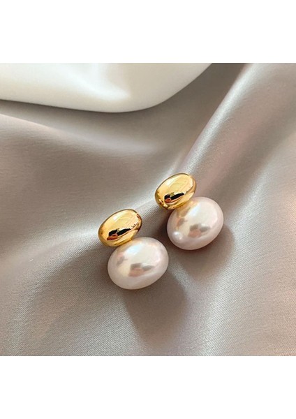 Ithal Incili Altın Renk Detaylı Inci Küpe fiyatları