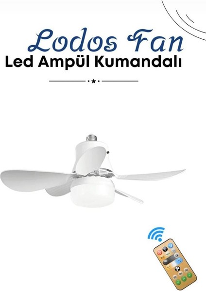 Lodos Fan Vantilatör Aydınlatma Kumandalı