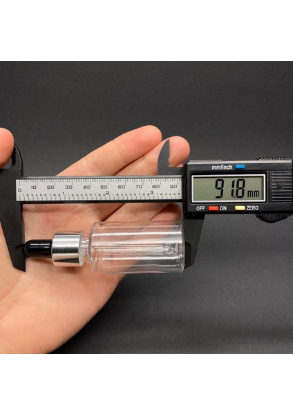 30 ml Kısa Şeffaf Şişe Cam Damlalıklı , Gümüş Metal Kapaklı , 30 cc Cam Damlalıklı Pe Şişe x 10 Adet modelleri