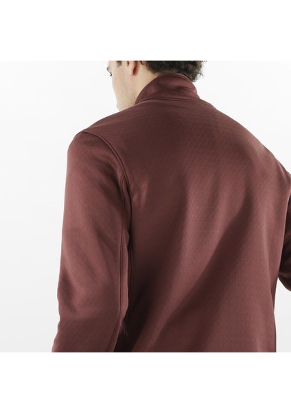 Essential Erkek Tam Fermuar Polar - Bordo fırsatları