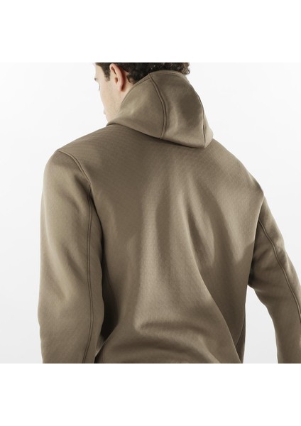 Essential Erkek Kapüşonlu Polar - Kahve