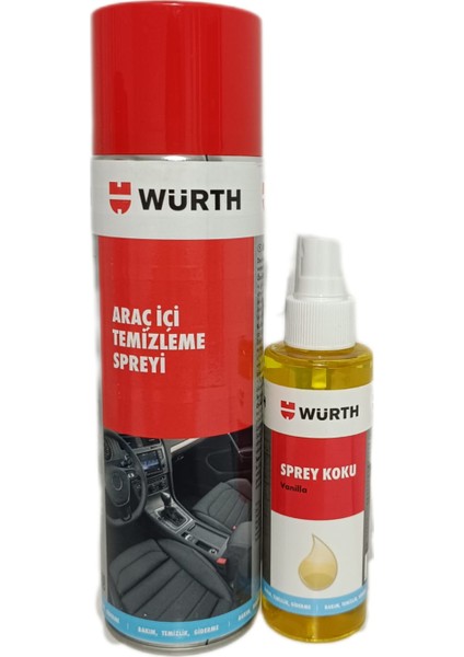 Araç Içi Temizleme ve Würth Sprey Koku