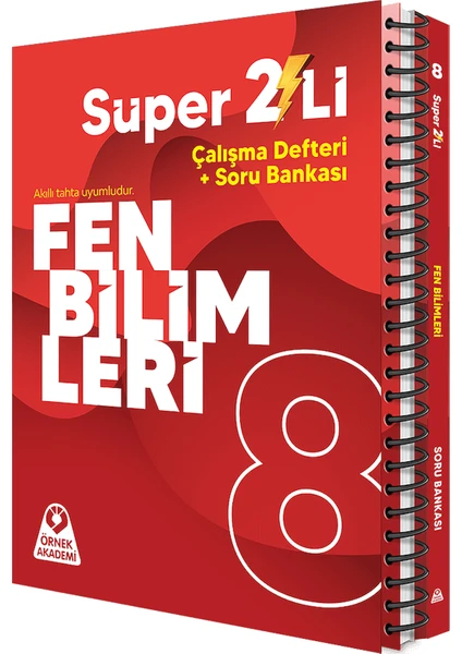 Örnek Akademi Lgs 8. Sınıf Fen Bilimleri 2'li Çalışma Kitabı