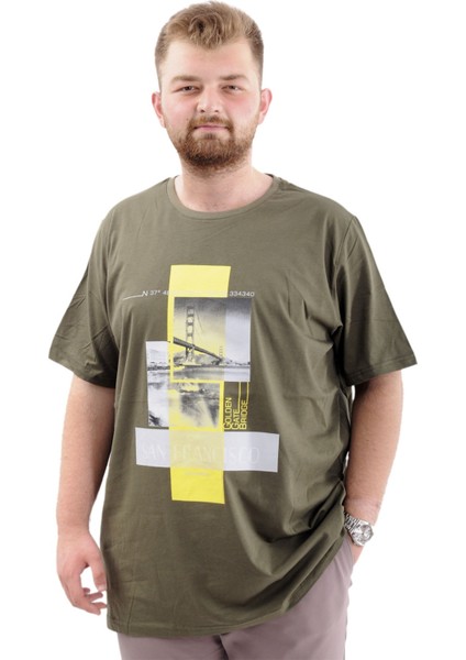 T-Shirt Bıs Yaka Francısco 24086 Haki