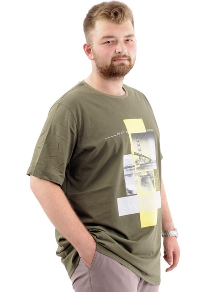 T-Shirt Bıs Yaka Francısco 24086 Haki
