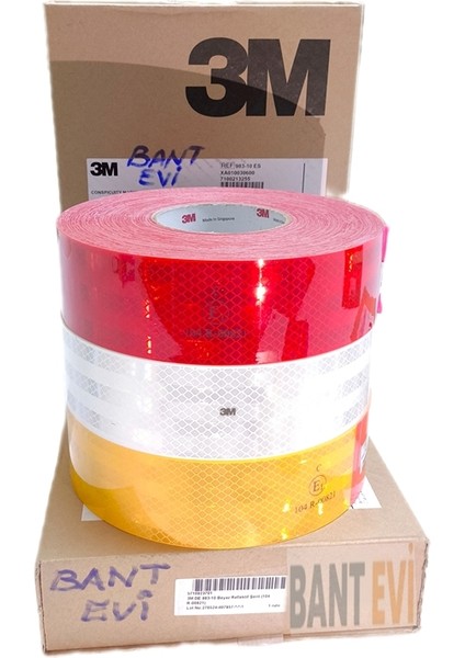 3m Reflektif Bant Sarı 55mmx5metre Tüvtürk Onaylı 3m 983 Diamond Grade Reflektör Şerit indirimleri