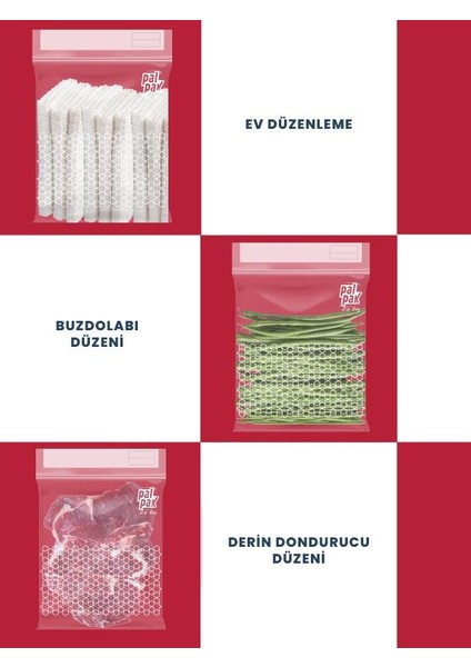 Zipbag Premium-Çok Amaçlı Kullanılabilir Kilitli,buzdolabı Poşeti 20 Adet 27X30 cm