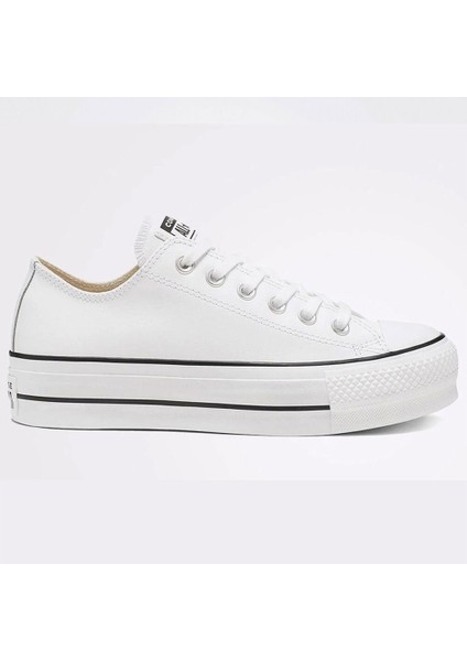 Chuck Taylor All Star Leather Platform Beyaz Sneaker 561680C-102