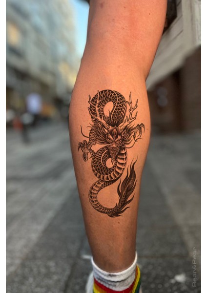 BP Tattoo Ejderha Geçici Dövme Unisex Dragon Tattoo