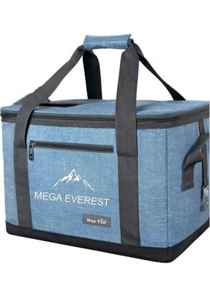 Mega Everest Termos Çanta Buzluk Soğutucu Çanta Piknik Çantası 40 Litre Mavi