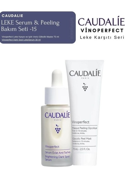 Vinoperfect Leke Bakım Seti -15 | Serum & Peeling Orijinal Boy