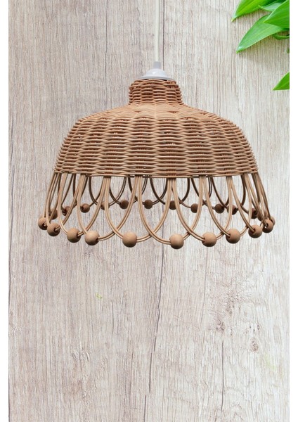 Tekno Trust Bambu Rattan, Bambu, Hasır Sarkıt Avize Çap: 35 Cm Yükseklik: 20 Cm Şapkalı Kahverengi 34 X 48 E27 indirimleri