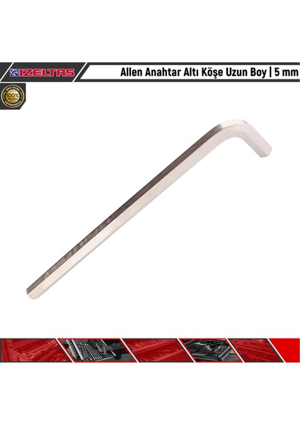 Allen Anahtar Altı Köşe Uzun Boy 5 mm