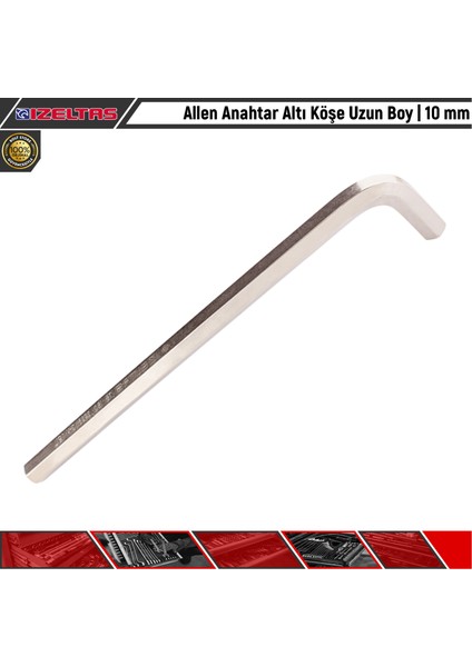 Allen Anahtar Altı Köşe Uzun Boy 10 mm