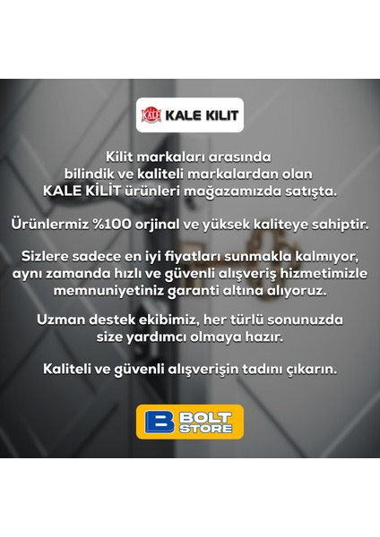 Kale Kilit 3 Milli Standart Silindirli Daire Kilidi | 152 R 45 | 45 mm | Nikel | 3 Anahtarlı | 152R4500264