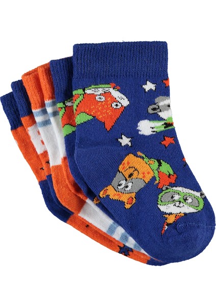 Civil Socks Erkek Çocuk 3'lü Çorap 3-11 Yaş Lacivert