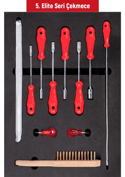 139 Parça Elite Serisi Takım Dolabı (7 Çekmeceli) fırsatları