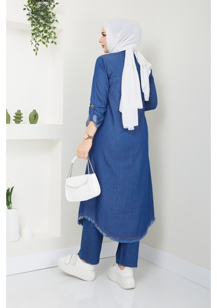 Kadın Pantolonlu Ikili Kot Takım fırsatları