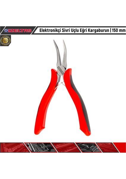 Elektronikçi Sivri Uçlu Eğri Kargaburun 150 mm