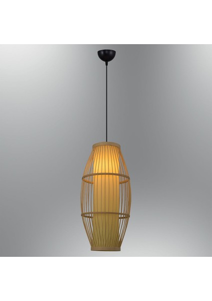 Tekno Trust E27 4458-57 Tekli Hasır Sarkıt Salon / Oturma Odası 101 x 120 cm Bambu 1 Modern Beyaz