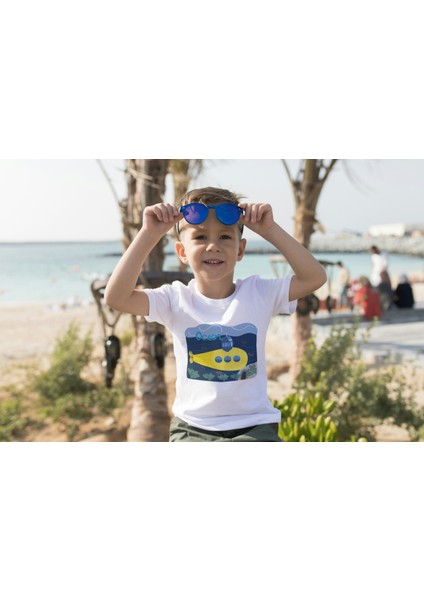 Erkek Çocuk Pamuk Denizaltı Baskılı Kısa Kol Tshirt fiyatları