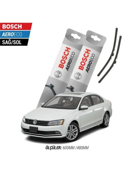 Volkswagen Jetta 2014 Model Bosch Aeroeco Muz Silecek Takımı