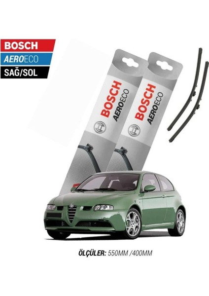 Alfa Romeo 147 2009 Model Bosch Aeroeco Muz Silecek Takımı