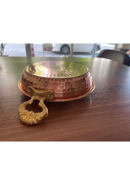 Kaliteli Ağır Bakır Tava Sahan Orta Boy Bakır Renk