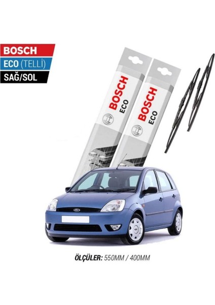 Ford Fiesta 2006 Model Silecek Takımı Bosch Eco (Telli)