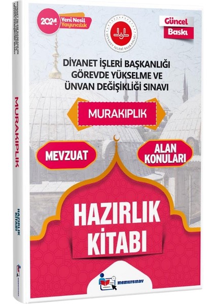 2024 Diyanet İşleri Başkanlığı GYS ve Ünvan Değişikliği Sınavı Murakıplık Hazırlık Kitabı