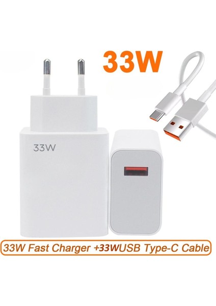 33W (Watt) Hızlı Şarj Aleti Adaptörü Kablo (Set) fiyatları