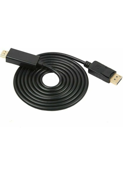 To HDMI Kablo Display Port Çevirici Dönüştürücü 1.8 M