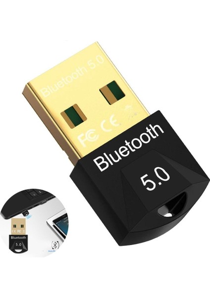 Mini Bluetooth USB 5.0 Dongle Receiver Alıcısı Aparatı
