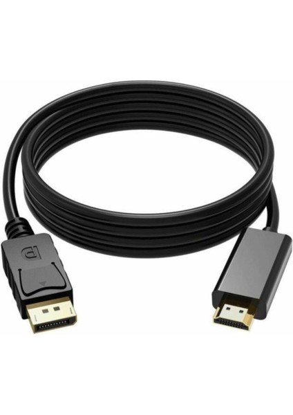 To HDMI Kablo Display Port Dp Hdmı Çevirici Dönüştürücü 1.8m Metre