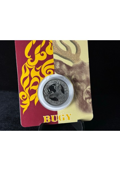 Kazakistan 100 Tenge Hatıra Blister (Bugy) Geyik Hatıra Para Çil