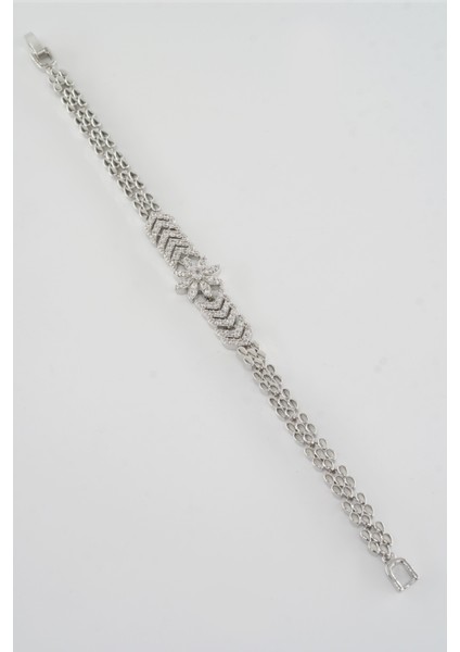 Kadın Vip Seri Çelik Zirkon Taşlı Bileklik ZRK0049