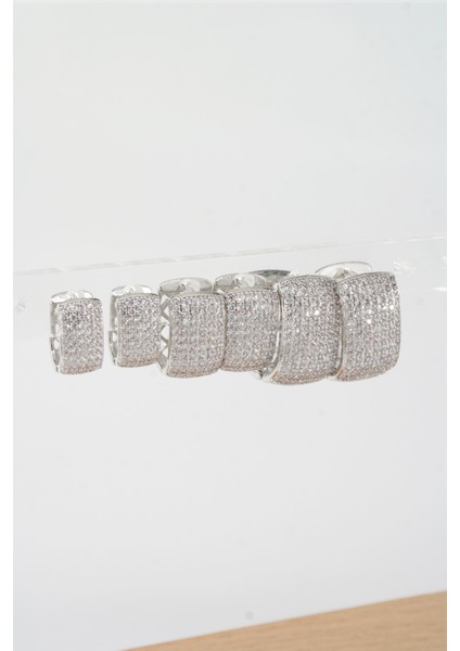 Kadın Vip Seri Zirkon Taşlı 3 Boy 6'lı Küpe Seti ZRK004 fiyatları