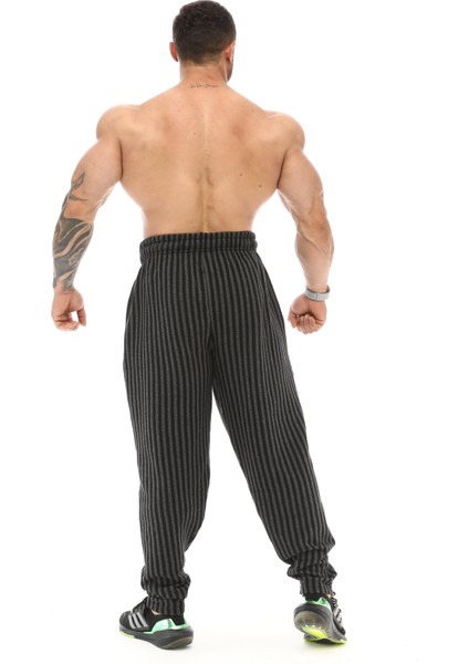 Body Pantolon Kışlık Eşofman Altı Çizgili