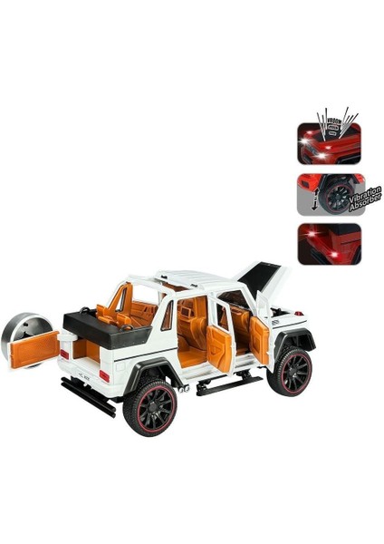 HCL-902A Sesli ve Işıklı Çek Bırak Jeep 1:22