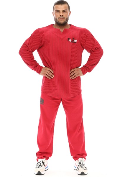 Erkek Bordo Kışlık Sweatshirt Big Sam 4711 modelleri